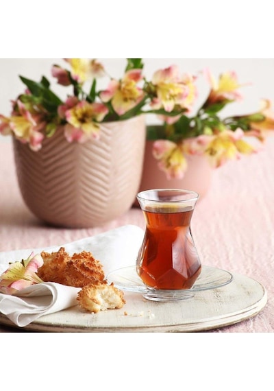 Lav  Alya Çay Seti 12'li Şeffaf