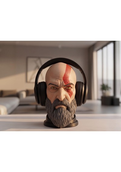 Happy3dworld Sparta Savaşçısı Büst Kulaklık Standı, 3d Baskı Antik Yunan Dekor