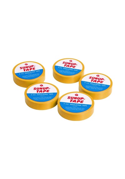 Sn-27921 Sarı 0.13x18mm İzole Pvc Elektrik Yalıtım Bant 5 Li Paket 1 Adet