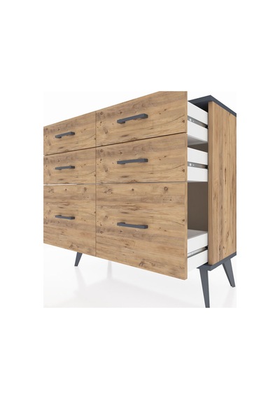 Arges Şifonyer 6 Çekmeceli 88x30x80 Çam-antrasit/çam Antrasit/çam Arges Şifonyer 6 Çekmeceli 88x30x80 Çam-antrasit/çam Antrasit/çam