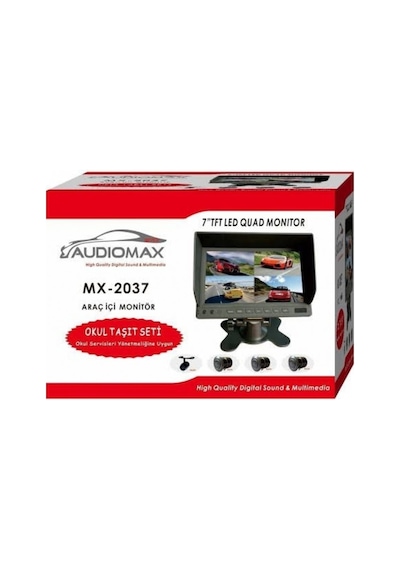Audiomax Mx2037r Servis Araçları İçin 4 Kameralı Kayıt Sistemi