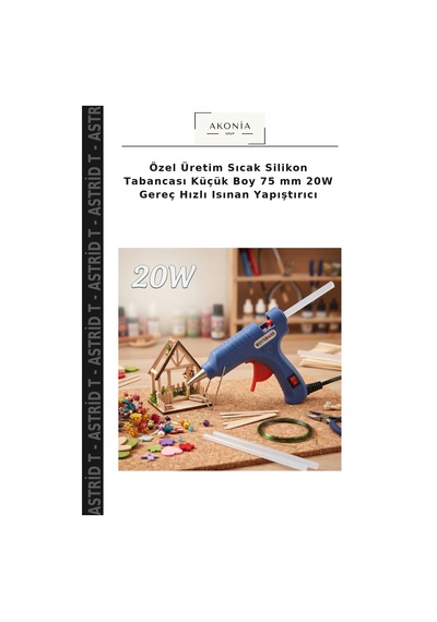 Özel Üretim Sıcak Silikon Tabancası Küçük Boy 75 Mm 20w Gereç Hızlı Isınan Yapıştırıcı