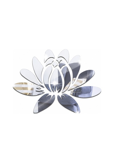 Lotus Çiçeği Akrilik Ayna Duvar Dekoru