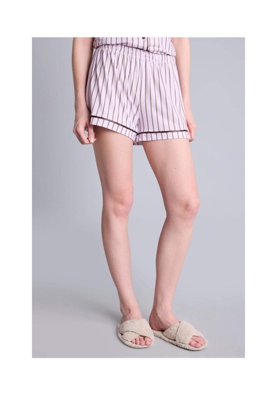 Defacto Regular Fıt Kısa Kollu 2li Softshell Açık Leylak Pijama Takımı H5043ax26aupr336 Mor-pr336