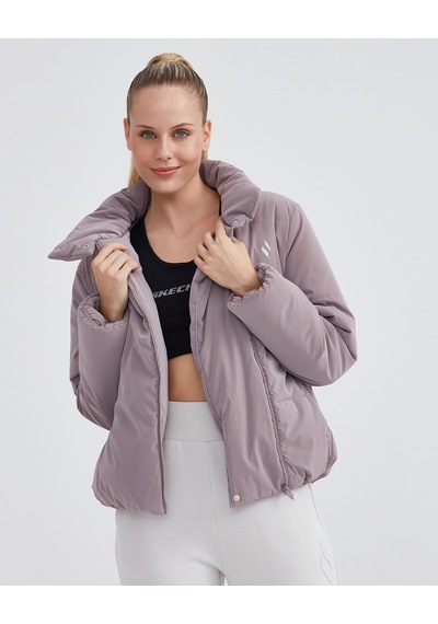 Skechers W Outerwear Padded Jacket Kadın Foggy Lilac Mont S232044-506 Pembe