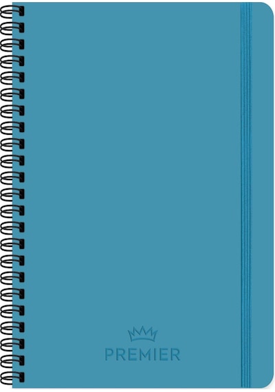 Keskin Color 17x24 Çizgili Spiralli Premier Defter - Mavi