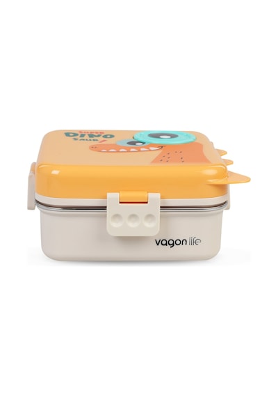 Vagonlife Lunch Box 1120 Ml Sızdırmaz,karışmaz Üç Bölmeli Sos Kaseli Yeni Nesil Sefer Tası-fflbox10082 Renkli