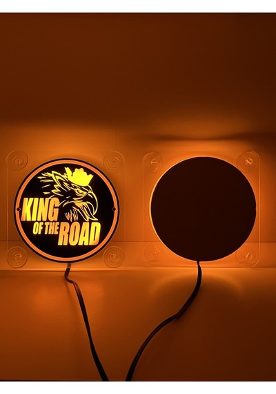 Ahmet Otomotiv King Of The Road Cam Önü Logo Tabela 24volt