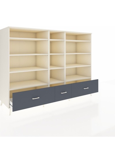 Kronos Dolap 12 Raflı 3 Çekmeceli 220x59x163 Aytaşı-aytaşı/antra Aytaşı-aytaşı/antrasit Kronos Dolap 12 Raflı 3 Çekmeceli 220x59x163 Aytaşı-aytaşı/antra Aytaşı-aytaşı/antrasit