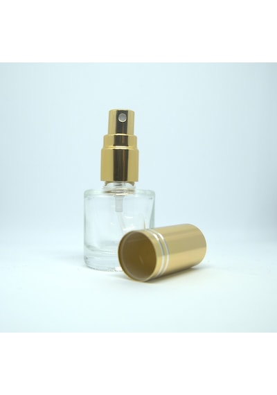 Boş Parfüm Şişesi 7 ML 5 Adet Sarı Metal Sprey ve Kapak Boş