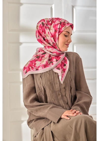 Silk Home Velora Eşarp 161001-43 Gri, Siyah, Bordo, Pembe, Vizon, Fuşya