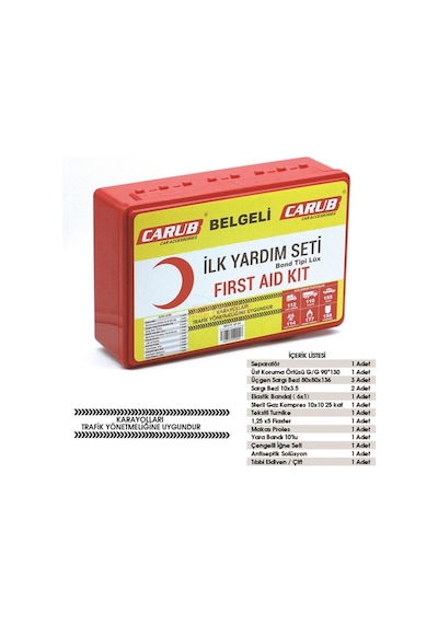 Replax İlk Yardım Seti Bont Kutu Lüx Belgeli Br5754004