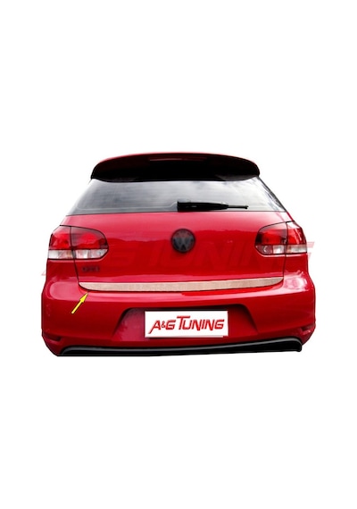 Volkswagen Golf 6 Krom Bagaj Alt Çıta 2009 Üzeri Çelik Şerit