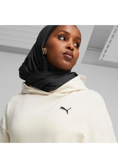 Puma Better Essentıals Hoodie Kadın Bej Hoodie Beyaz