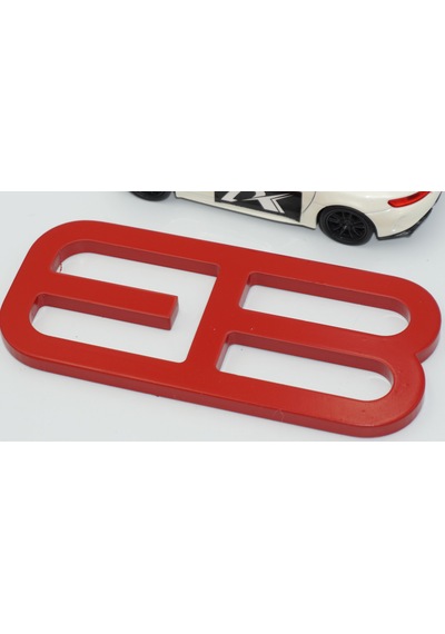 Dk Tuning Mustang Ecoboost Billet Eb Bagaj Amblemi Kırmızı Logo A