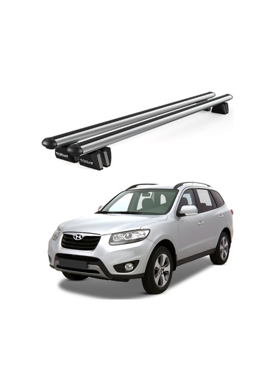 Pençe Hyundai Santa Fe 2006-2012 Uyumlu Gri Ara Atkı Port Bagaj Tavan Barı