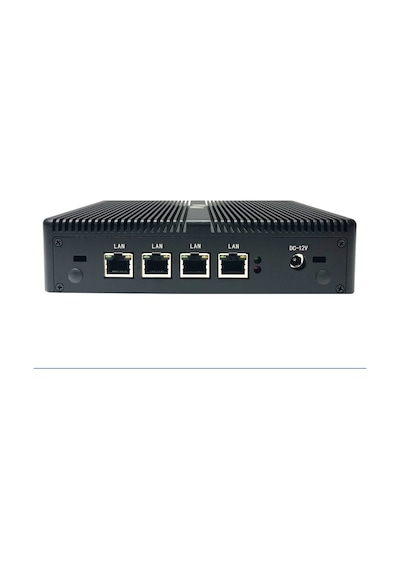 Maxwera MW1014 J1900 4 GB 128 GB SSD 4 Port Ethernetli Firewall Free Dos Mini PC