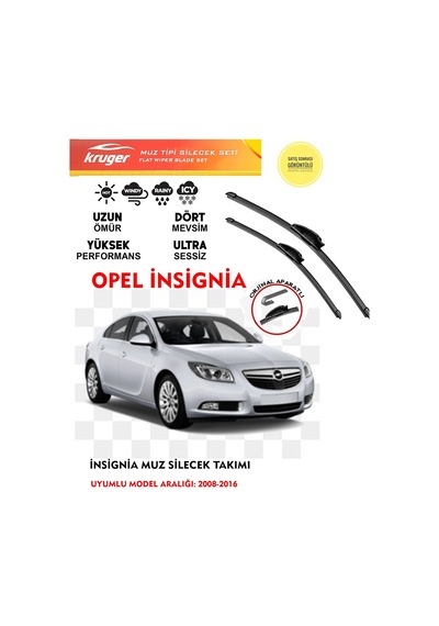 Opel Insignia Muz Muz Silecek Silgi Silgeç . 1.6 2.0 Motor Araca Özel 2008-2016