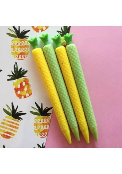 Ananas Şeklinde Uçlu Kalem - 3d Silikon Uçlu Kalem 0.7 - 1 Adet