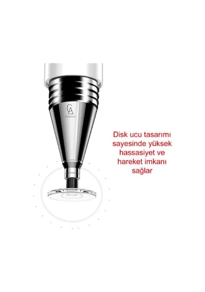 Xiaomi Mi Pad 6 Uyumlu Dokunmatik Kalem Passive Stylus 2in1 Tablet Kalemi Çizim & Yazı Kalemi