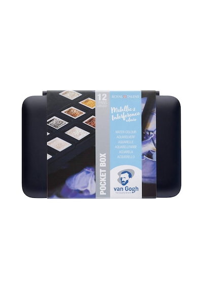 Van Gogh 12'li Metalik Renk Tablet Sulu Boya Seti Plastik Kutulu / 20808640 Diğer