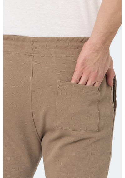 Slazenger Blazeway 2 Li Set Erkek Cepli Slim Fit Eşofman Altı Siyah -taş Gri