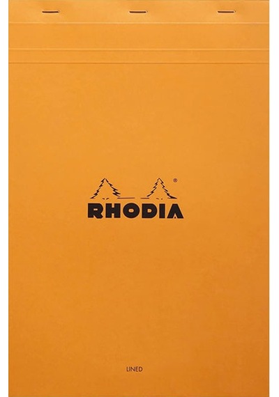 Rhodia Classic Üstten Zımbalı A4 Çizgili Defter Orange 19600c