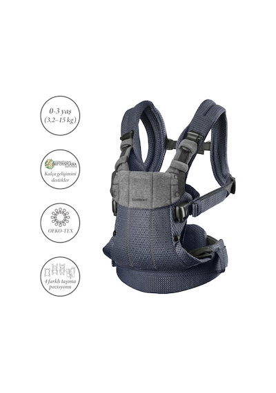 BabyBjörn 2'li Set Balance Soft Woven Jersey Tri-Fabric Dark Grey & Kanguru Harmony Mesh Antracite
