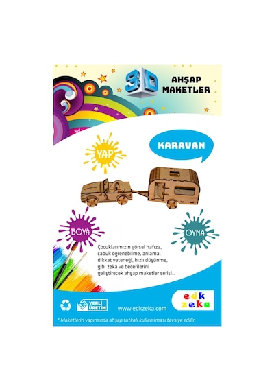 Ahşap Maket Karavan Boya Ve Fırça
