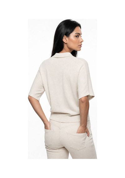 LOFT Relax Fit Kadın Bluz K.kol Ekru