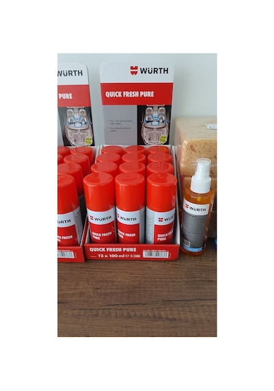 Quick Fresh Pure 100 Ml Klima Koku Bombası Araç Içi Tazeleme Spreyi Kötü Koku Giderici 1 Adet Beyaz