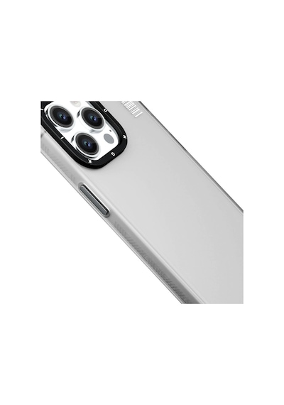 Apple Uyumlu iPhone 15 Kılıf Buzlu Mat Tasarım Youngkit Hidden Sand Serisi Kapak Siyah
