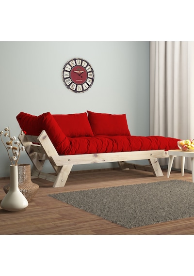 Adalar Masif Natural-kırmızı Renk 2li Kanepe Cpt8108-210