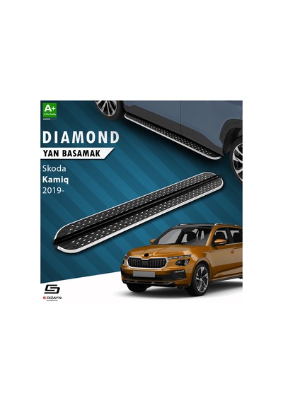 S-dizayn Skoda Kamiq Diamond Krom Yan Basamak 183 Cm 2019 Üzeri