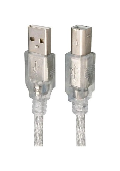 Powermaster Pm-13012 Şeffaf 1.5 Metre Usb 2.0 Yazıcı Kablosu