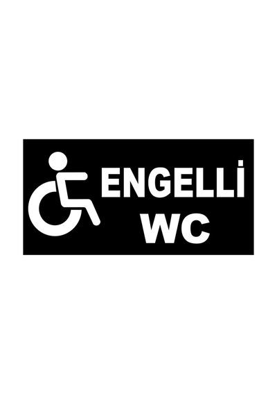 Engelli Wc Levhası 15x30 Dekota Vt-blm065-1-b
