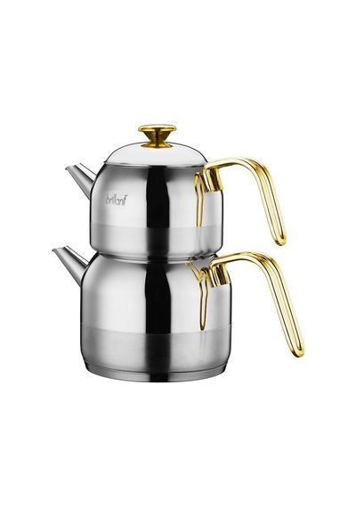 Mira Mini Boy Gold Kulp Çelik Çaydanlık-cy-5866 Gri