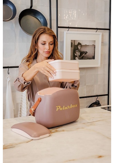 Polarbox Cooler 6 Lt - Mauve Gold Yemek Termosu Çift Katman Karışık Çok Renkli