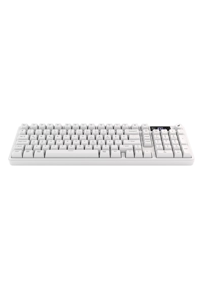 Hk258 Membrane Lcd Rgb Kablosuz/bluetooth Beyaz Full Türkçe Gaming Oyuncu Klavye