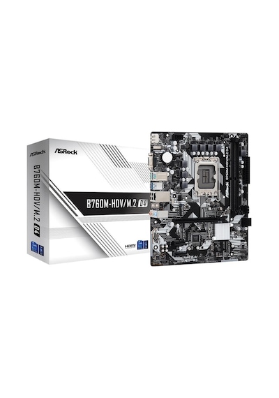 Asrock B760M-HDV/M.2 D4 Intel B760 5333 MHz (OC) DDR4 Soket 1700 mATX Anakart