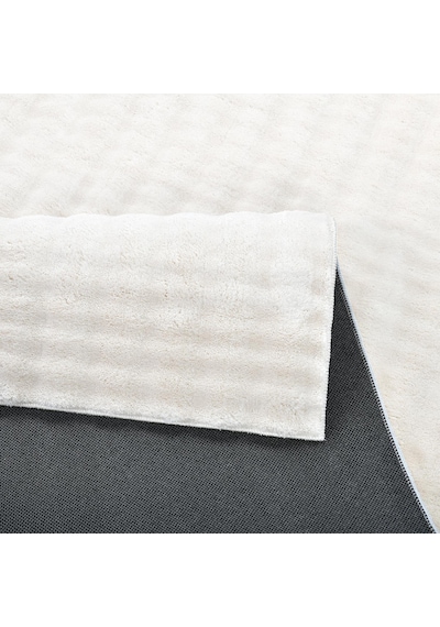Krem Yumuşak Bubble Kaymaz Özel Taban Peluş Halı Yolluk Yıkanabilir 102