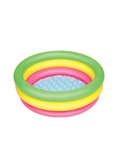 Bestway 51128 Çocuk Havuzu Zemin Şişme Havuz Küvet 70 x 24 CM Çok Renkli