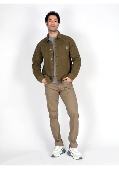 Lee Cooper Haki Erkek %100 Pamuk Ceket 251 Lcm 231003 Veron Haki