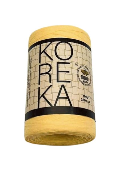 Angel Çanta Aksesuar Koreka Rafya Açık Sarı Renk Diğer
