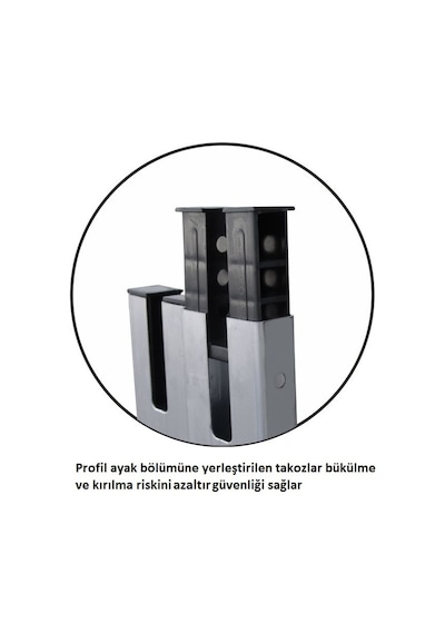Beykon 12 Basamaklı 3.50 M Katlanır Çok Amaçlı Merdiven