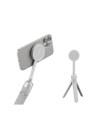 Shiftcam Snapstand Mini Video Selfie Çubuğu & Tripod,manyetik Telefon Tutucu, Bej