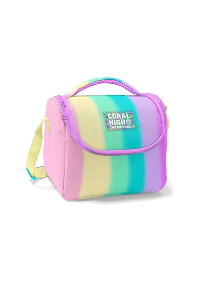 Coral High Renkli Çizgili Isı Yalıtımlı Beslenme Çantası - Kız Çocuk