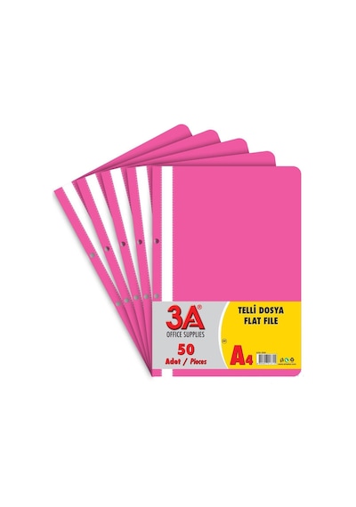 3a Telli Dosya 50'li Pembe