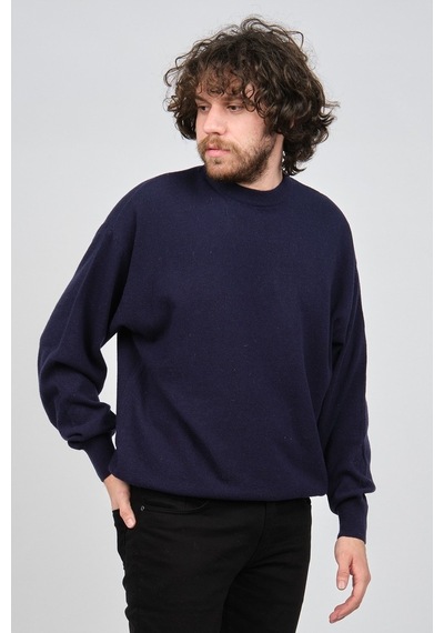Ida Erkek Lambswool Bisiklet Yaka Kazak 0593154 Lacivert Lacivert