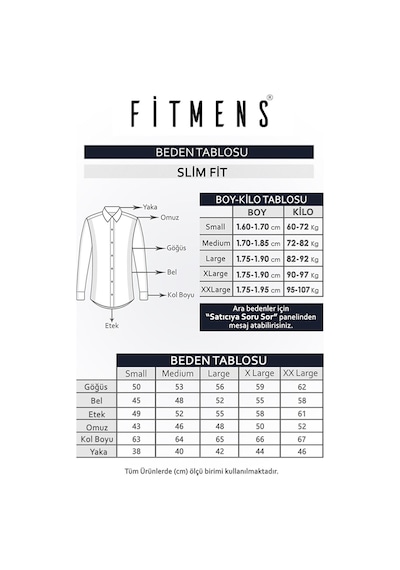 Erkek Slim Fit Uzun Kol Premium Kalın Çizgili Hediye Kutulu Gömle Saks